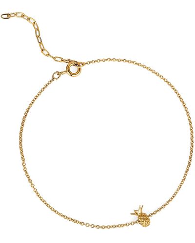 Lee Renee Pineapple Bracelet Gold Vermeil - Multicolour