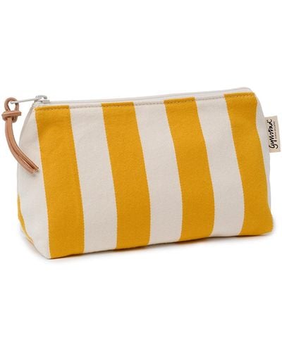 Gyllstad Nora Stripe Palermo Yellow Wash Bag M