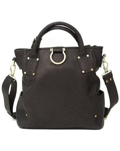 Sapahn Chloe Convertible Backpack & Crossbody Bag - Black