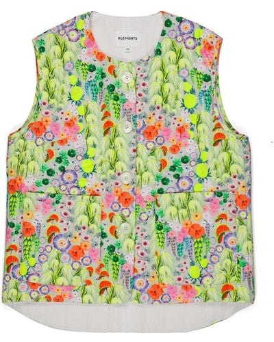 Klements Ottoline Vest In Flowers Of The Nile - Multicolor