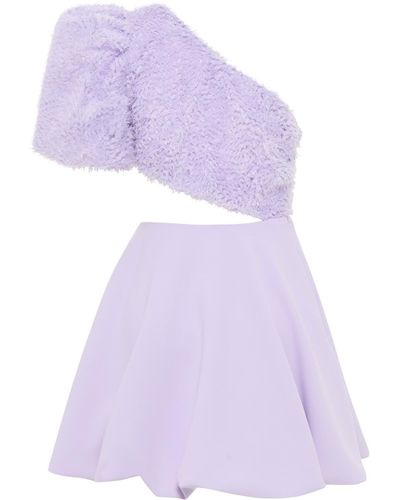 Nanas Fleur Mini Dress - Purple