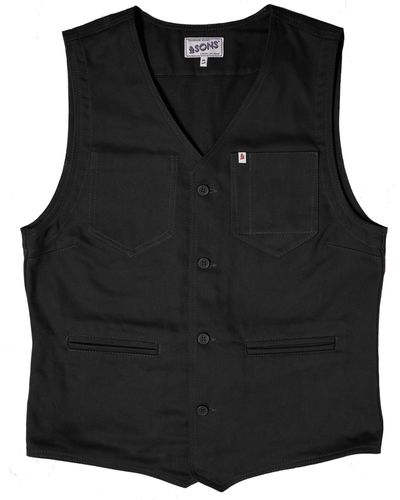 &SONS Trading Co &sons Lincoln Waistcoat - Black