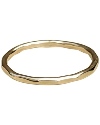 Kiri & Belle Hammered Filled Ring - Metallic