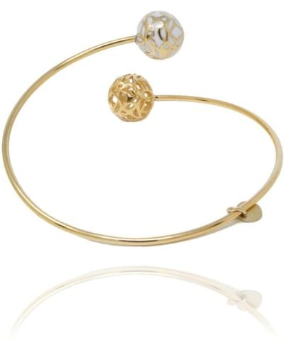 Georgina Jewelry Gold Signature Sphere Resin Bracelet - Metallic