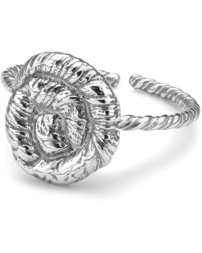EVA REMENYI Nautilus Ring - White