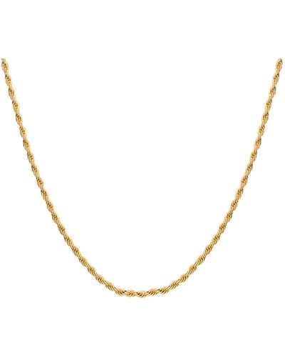 33mm Leo Plated Chain Necklace - Metallic