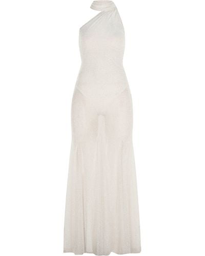 Khéla the Label Champagne Chic Beaded Gown In - White