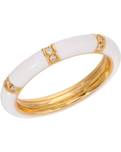 Leeada Jewelry Lamill Stacking Ring - Metallic