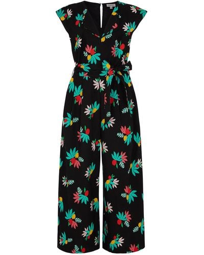 Emily and Fin Nora Black Summer Fruits Jumpsuit - Green