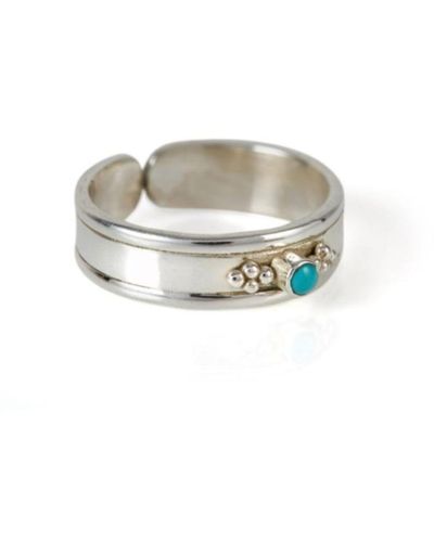 Charlotte's Web Jewellery Rajput Silver Adjustable Midi Ring Or Toe Ring - White