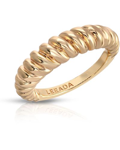 Leeada Jewelry Flora Ring - Metallic