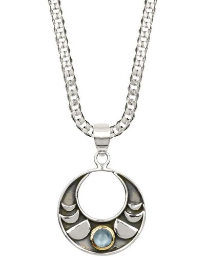 Charlotte's Web Jewellery Moon Phase Necklace - Metallic