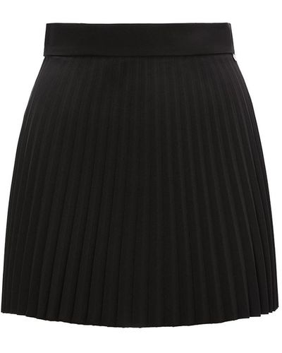Nissa Pleated Mini Skirt - Black