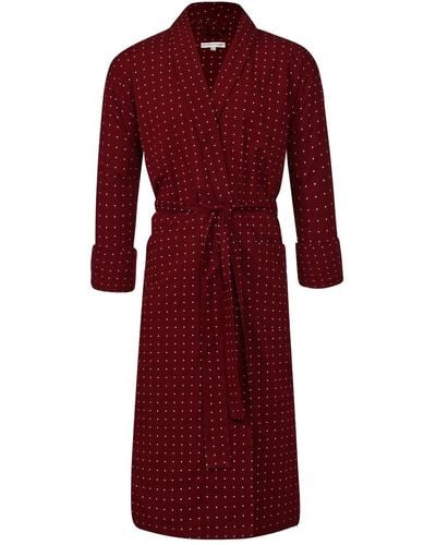 Bown of London Lightweight Men's Dressing Gown - Red