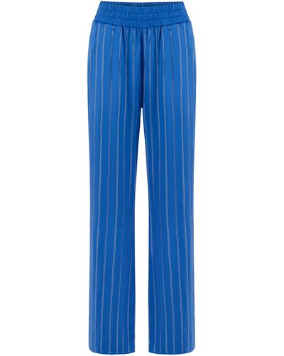 Khéla the Label Luminescent Crystal Pant In - Blue