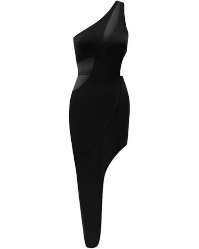 OW Collection Gisele Cut Out Dress - Black