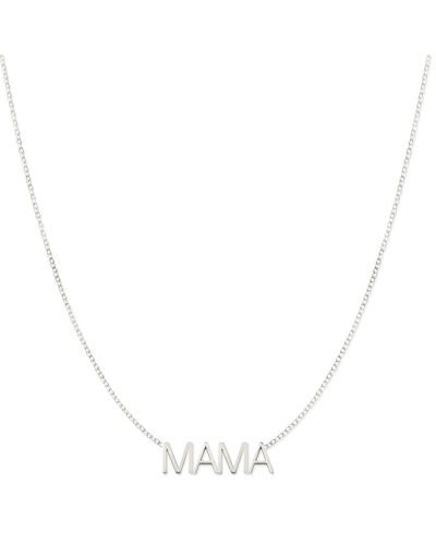 Maya Brenner Mama Necklace - Metallic