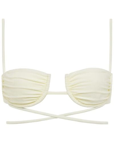 Montce Cream Simone Bikini Top - White