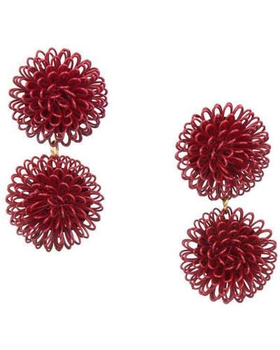 Pats Jewelry Double Pompom - Red