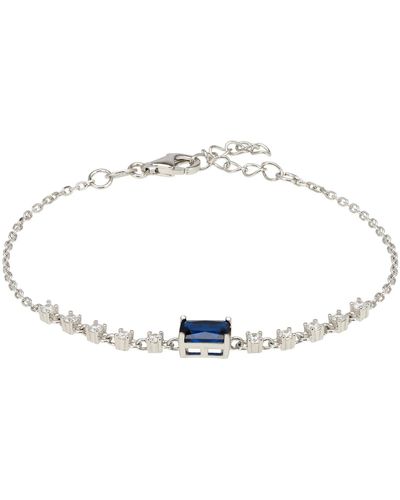 LÁTELITA London Claudia Gemstone Bracelet Silver Sapphire - Metallic