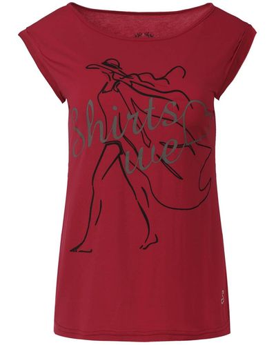Conquista Printed Sleeveless Top - Red