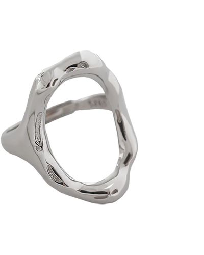 Janus Edinburgh Sterling Tay Circular Ring - Metallic