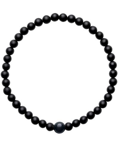 Ora Pearls Aro Men's Black Akoya Pearl & Onyx Bracelet
