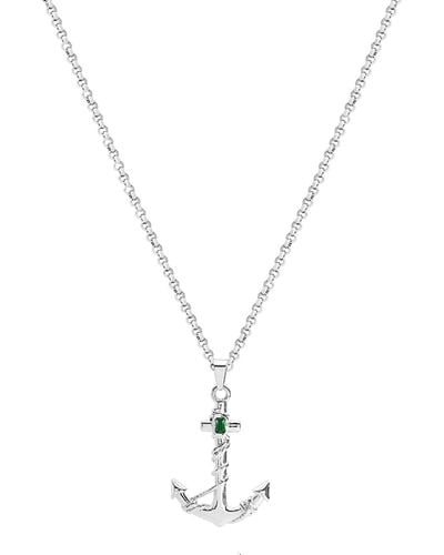 33mm Caspian Anchor Necklace - Metallic