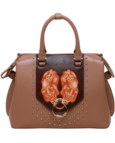 Bellorita Px Satchel Leather Bag - Brown