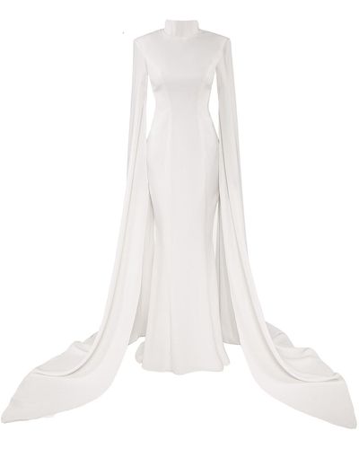 Vestiaire d'un Oiseau Libre Wings Gown - White