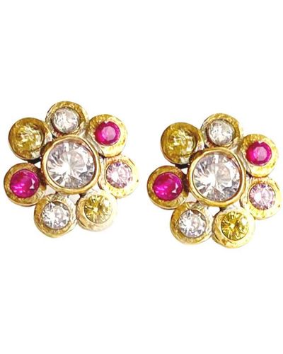 Lily Flo Jewellery Sundance Gemstone Earrings - Metallic