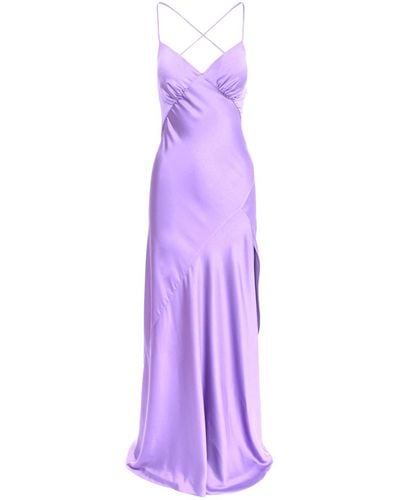 ROSERRY Seville Satin Maxi Dress In Purple