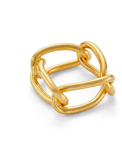 Cote Cache Chain Link Ring - Metallic