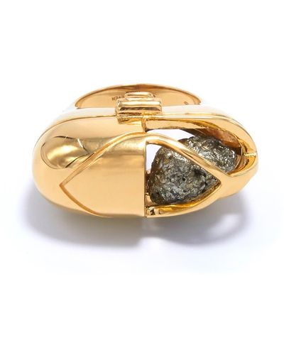 CAPSULE ELEVEN Capsule Crystal Ring - Metallic
