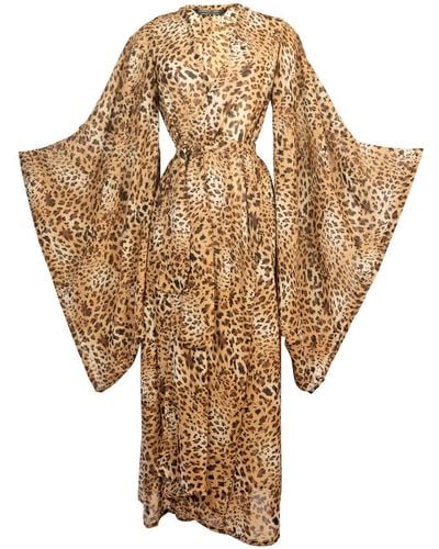 Jennafer Grace Boop Leopard Kimono - Metallic