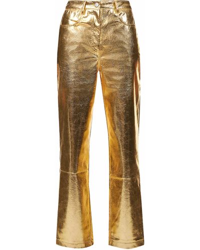 Amy Lynn Lupe Textured Metallic Trousers