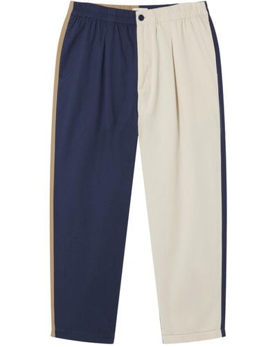 Thinking Mu Tricolor Patched Luc Trousers - Blue