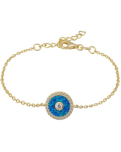 LÁTELITA London Mystique Amulet Turquoise Opalite Bracelet Gold - Blue
