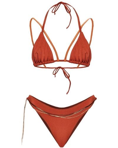 Selia Richwood Waha Slit Bikini - Red