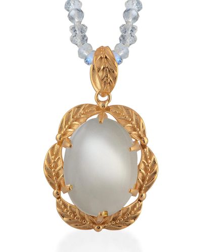 Emma Chapman Jewels Tashi Moonstone Pendant - White