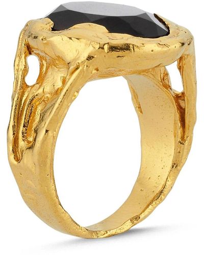 ASSUWA Nympha Ring With Smoky Quartz - Metallic