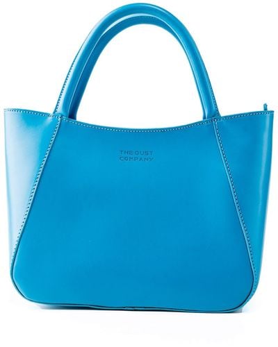 THE DUST COMPANY Leather Tote Light Soho Collection - Blue
