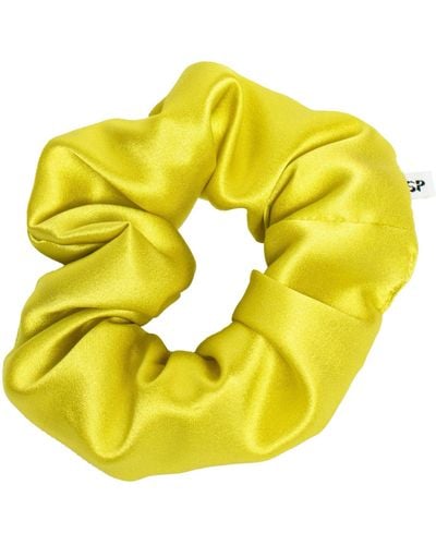 Studio Pia Aiya Organic Silk Scrunchie Chartreuse - Yellow