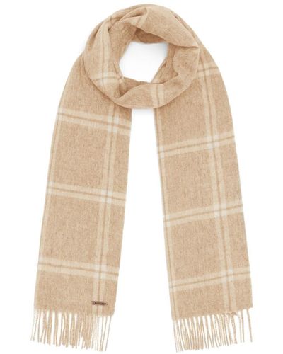 Hortons England The Hexham Lambswool Scarf - Natural