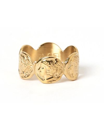 ARMS OF EVE Oscar Gold Ring - Metallic