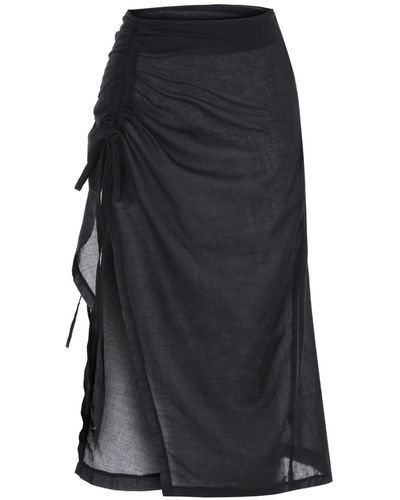 Selia Richwood Midi Beach Skirt - Black