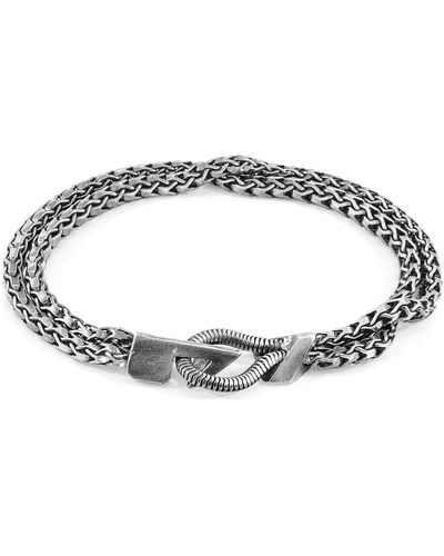 Anchor and Crew Brixham Mooring Chain Bracelet - Metallic