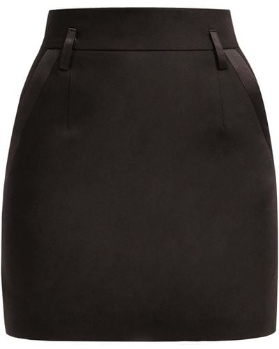 Tia Dorraine Chic Impressions High-waist Mini Skirt - Black