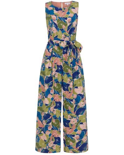Emily and Fin Lula Lotus Flower Jumpsuit - Blue