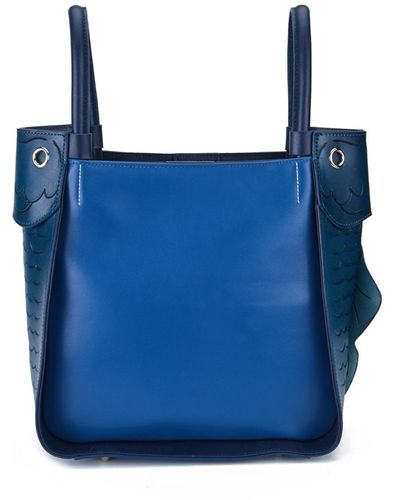 Bellorita Carp Shoulder Bag Leather - Blue